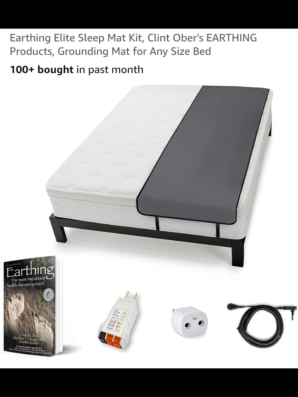 Earth Grounding Sleep Mat Kit - Black Panel